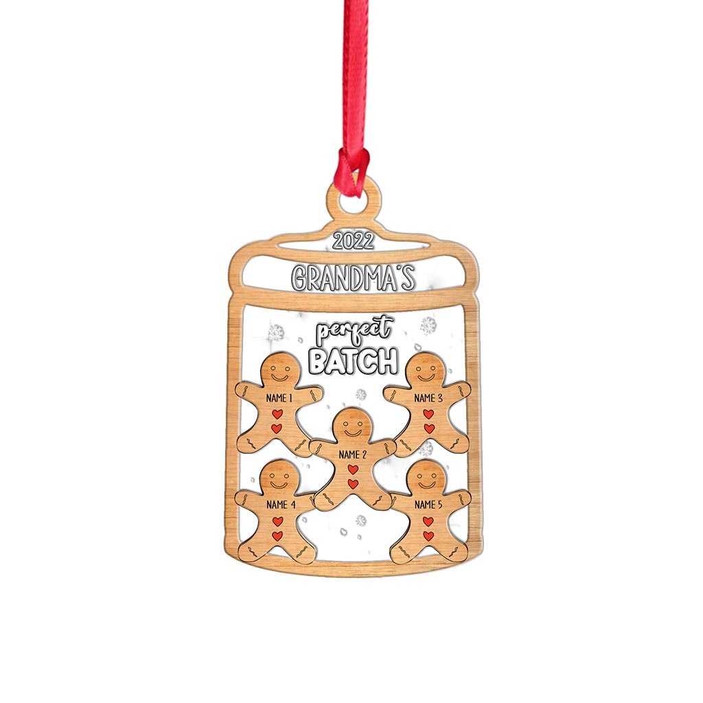 Grandma’s Perfect Batch - Personalized Christmas Grandma Layers Mix Ornament