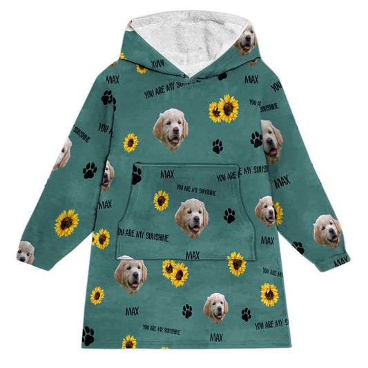 Tu es mon rayon de soleil - Cadeau pour amoureux des chats - Couverture à capuche personnalisée