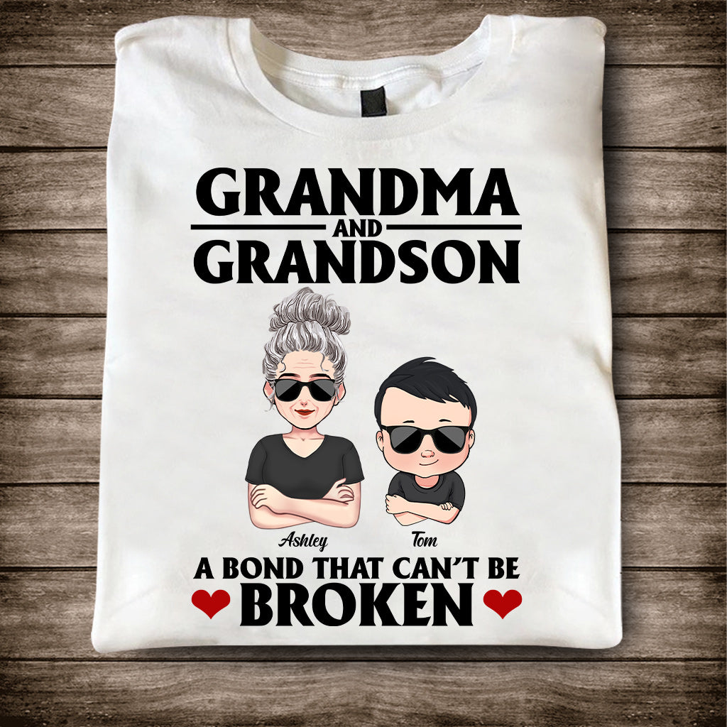 A Bond That Can't Be Broken - Personalized Mother's Day Grandma T-shirt and Hoodie