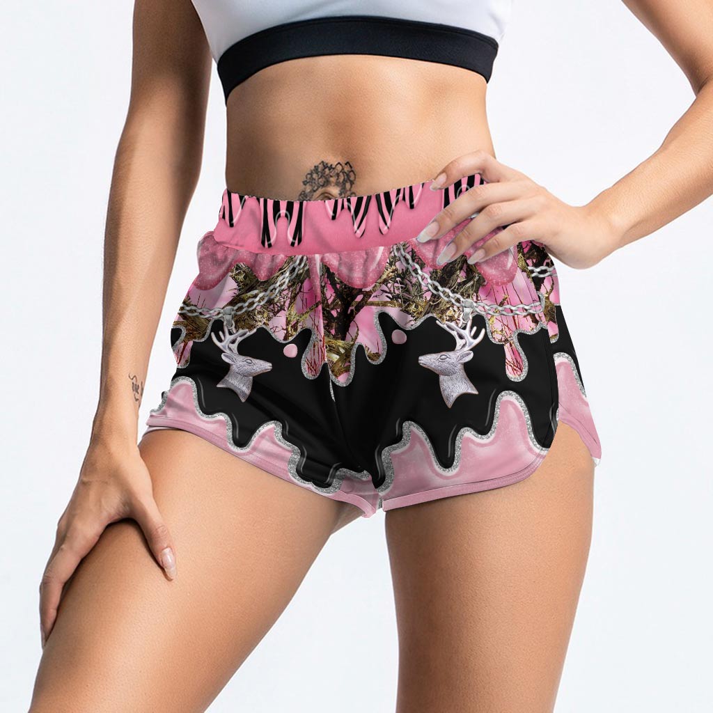 Black Pink Country Girl – Tanktop und Shorts mit Jagdkreuz-Motiv