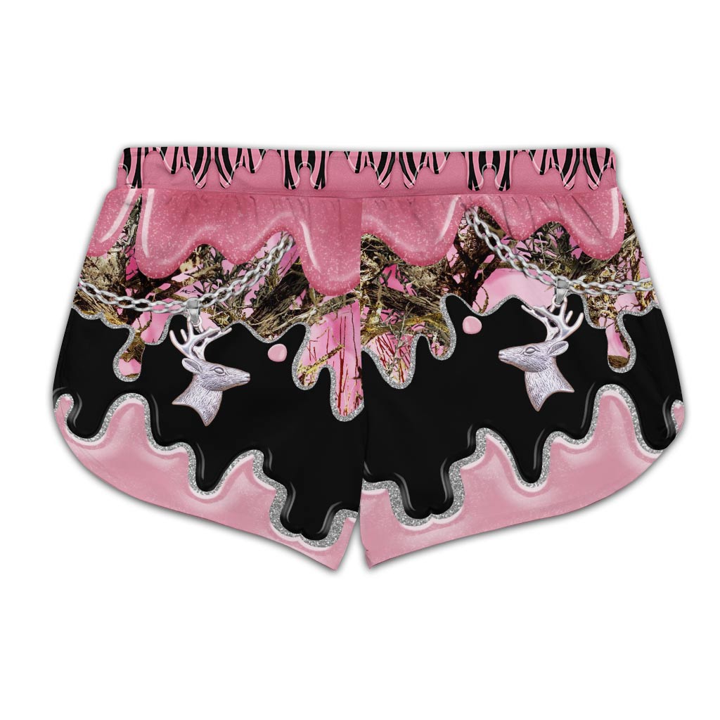 Black Pink Country Girl – Tanktop und Shorts mit Jagdkreuz-Motiv