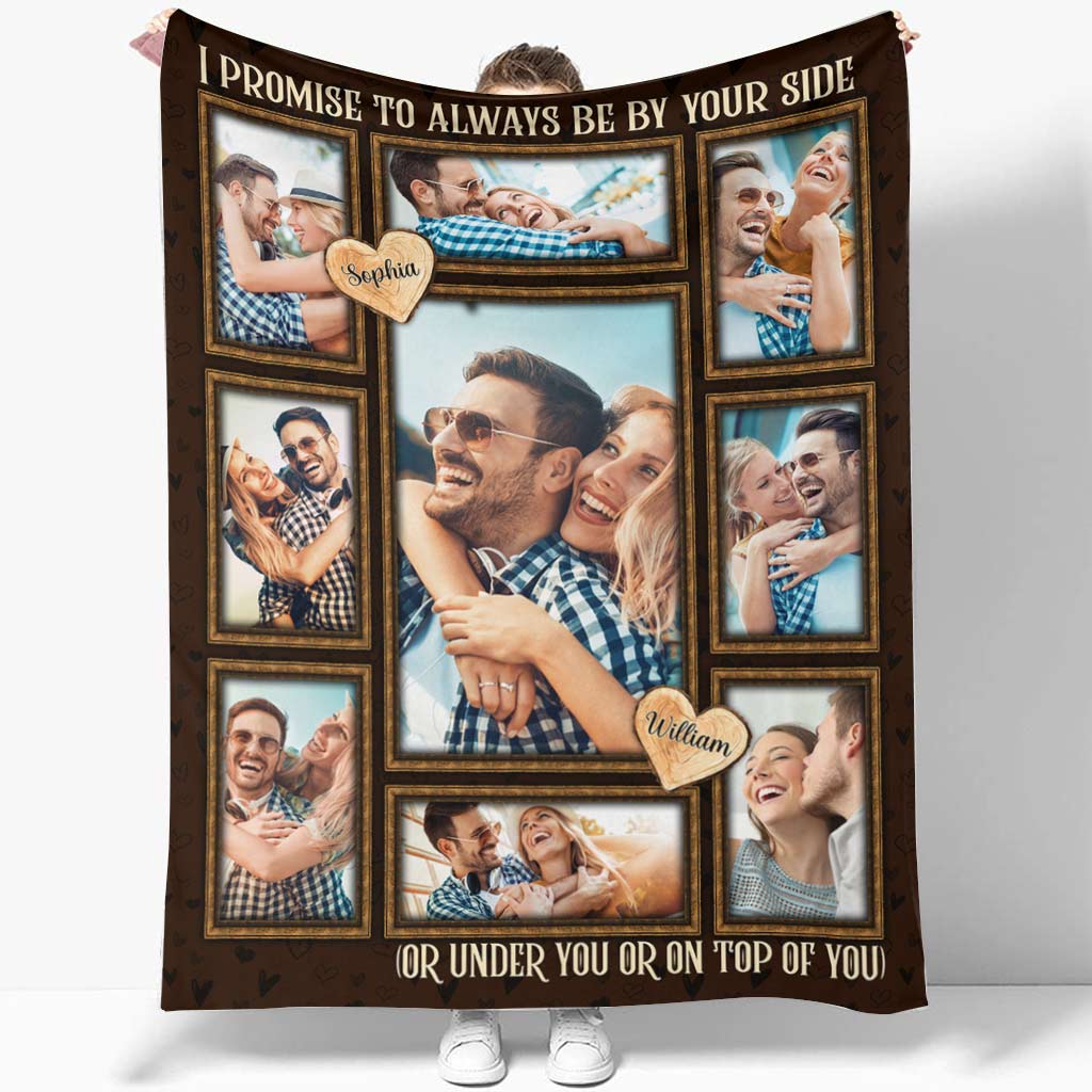 I Promise To Always Be By Your Side - Personalized Couple Couple Blanket