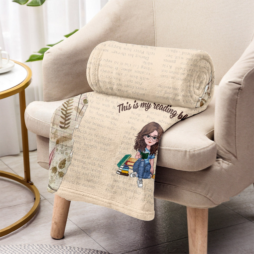 Voici ma couverture de lecture - Cadeau de lecture pour maman, fille, petite amie, épouse - Couverture personnalisée