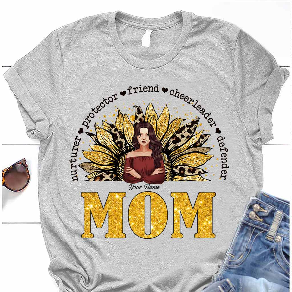 Mom Nurturer Protector - Personalized Mother's Day T-shirt and Hoodie