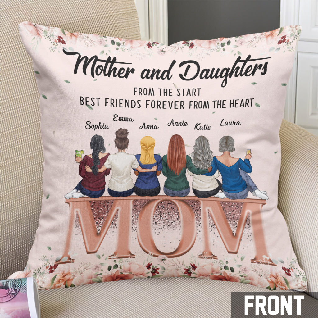 Mother and Daughter Love - Personalized Mother's Day Mother Throw Pillow
