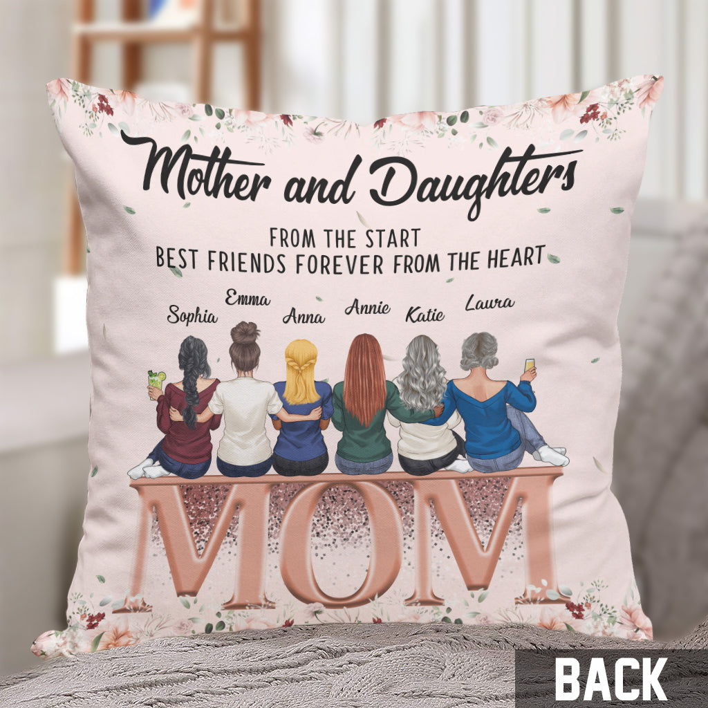 Mother and Daughter Love - Personalized Mother's Day Mother Throw Pillow