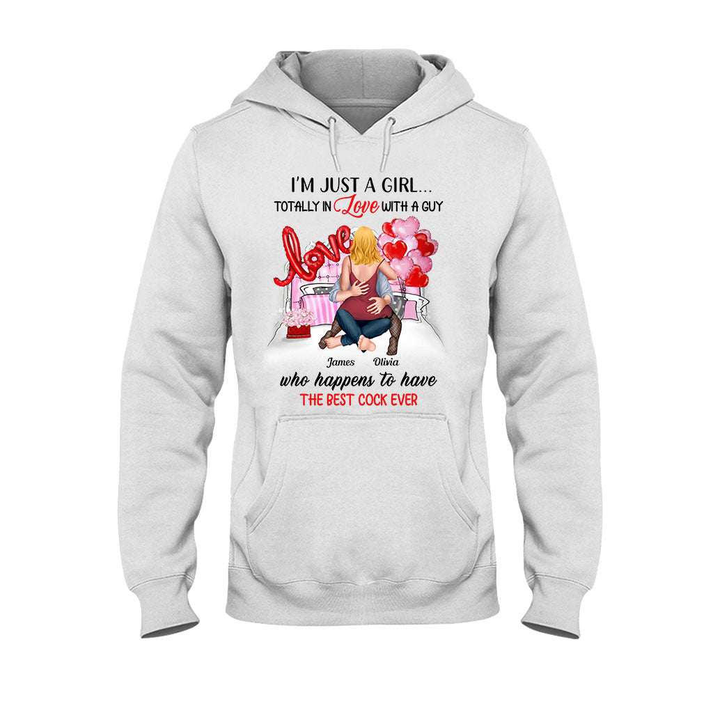 I'm Just A Girl In Love With A Guy - Personalized Couple T-shirt And Hoodie