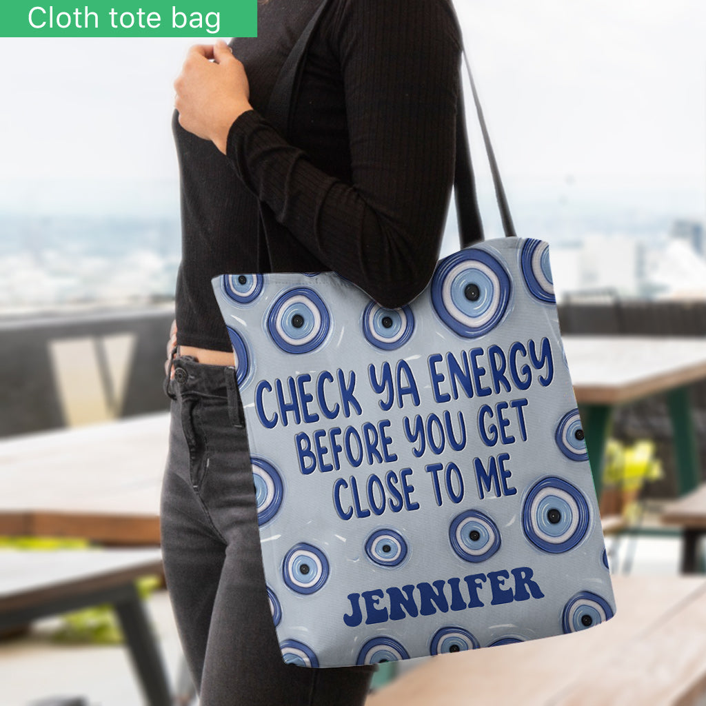 Check Ya Energy - Personalized Witch Tote Bag