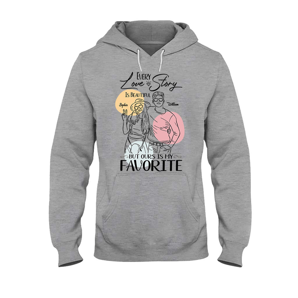 Every Love Story Is Beautiful - Personalized Couple T-shirt And Hoodie