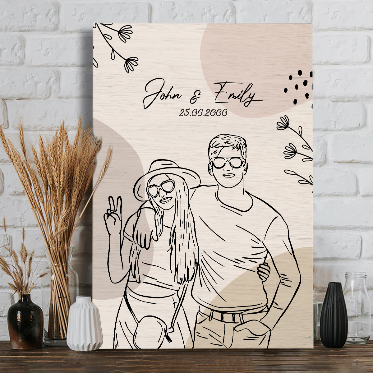 Every Love Story Is Beautiful - Personalized Couple Canvas And Poster