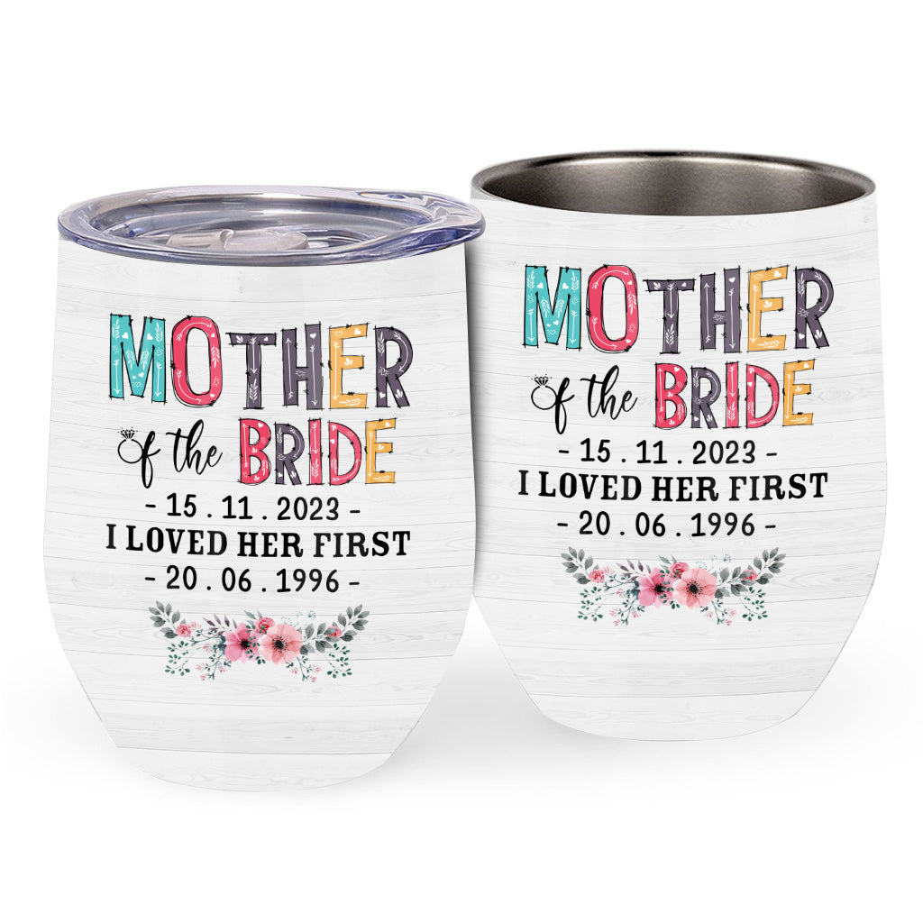 Mother Of The Bride - Personalized Mother Wine Tumbler