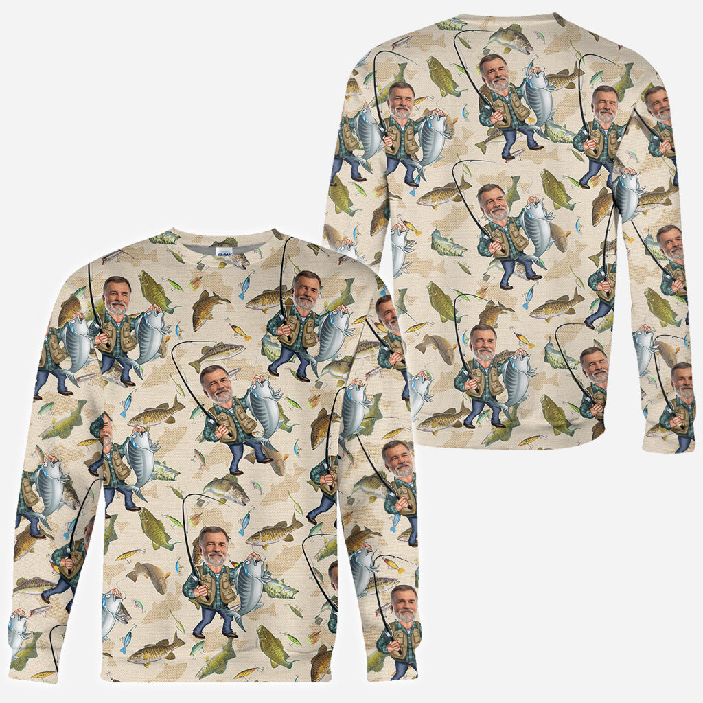 Lustiges Angel-Shirt mit Foto – Personalisiertes Angel-Shirt