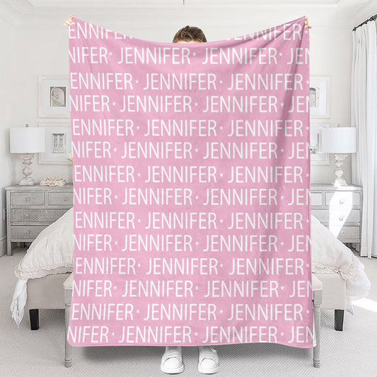 Individuelles Namensmuster – Personalisierte Kinderdecke
