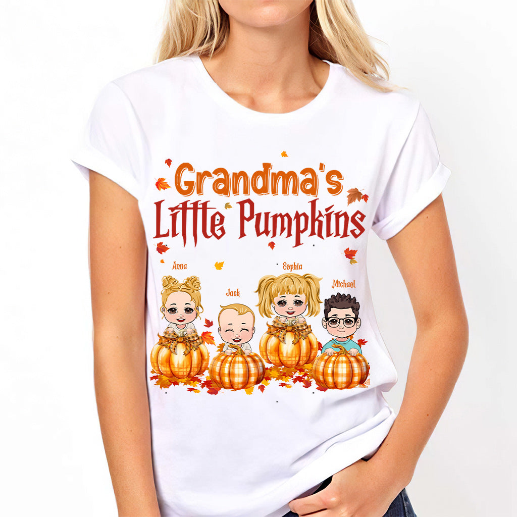 Les petites citrouilles de grand-mère - T-shirt et sweat à capuche personnalisés pour grand-mère