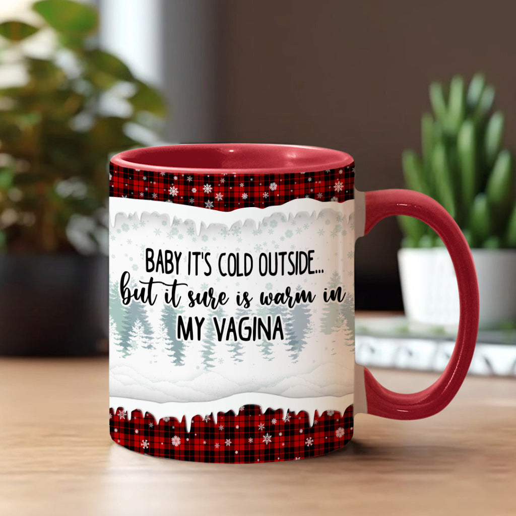 Baby It's Cold Outside - Personalized Couple Accent Mug