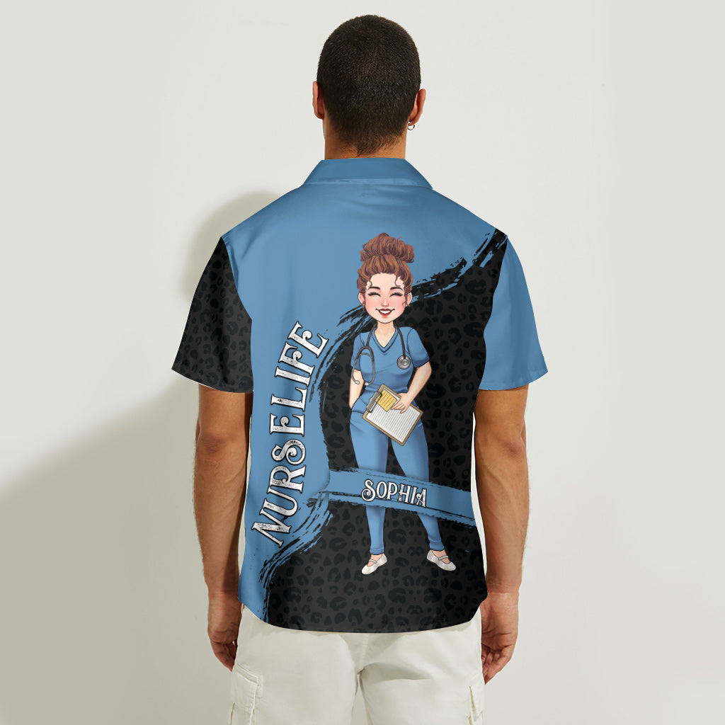 The Nurse Life - Nurse gift for mom, her, wife, girlfriend, friend - Personalized Hawaiian Shirt