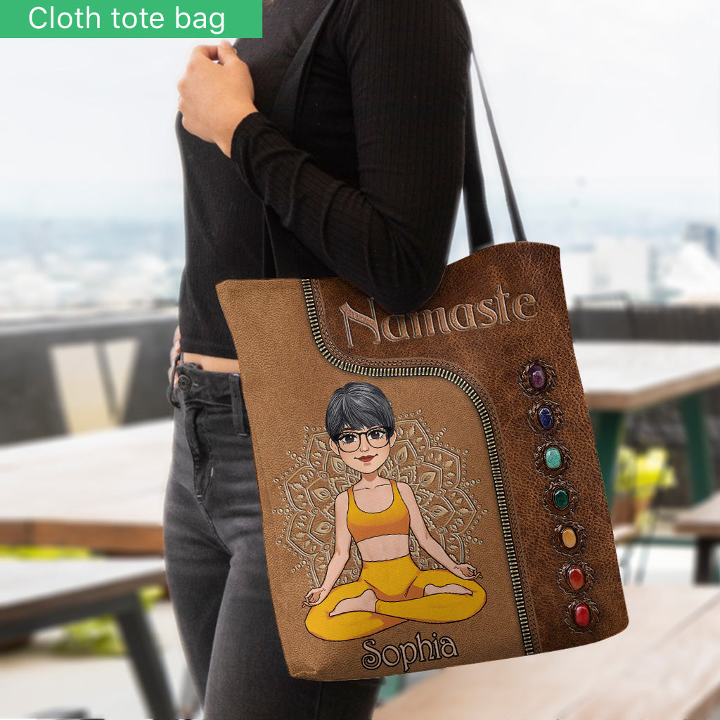 Namaste - Personalisierte Yoga-Einkaufstasche