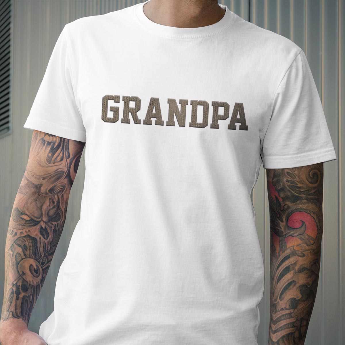Personalisiertes T-Shirt mit Namensaufdruck für Opa