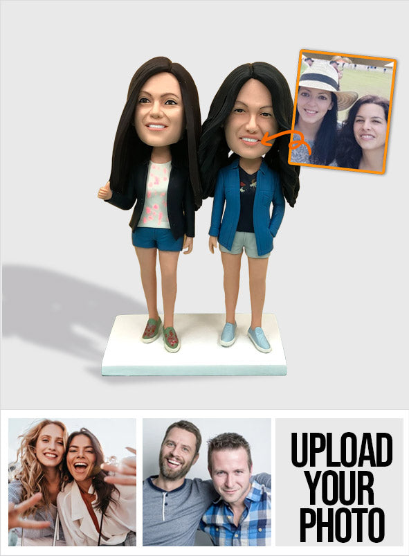 Individuelle Figur – Personalisierte Wackelkopffigur für die beste Freundin