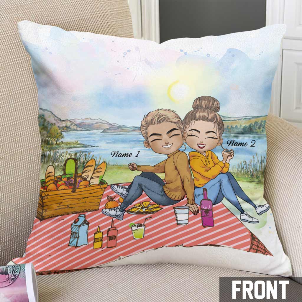 My Favourite Place - Personalized Couple Throw Pillow