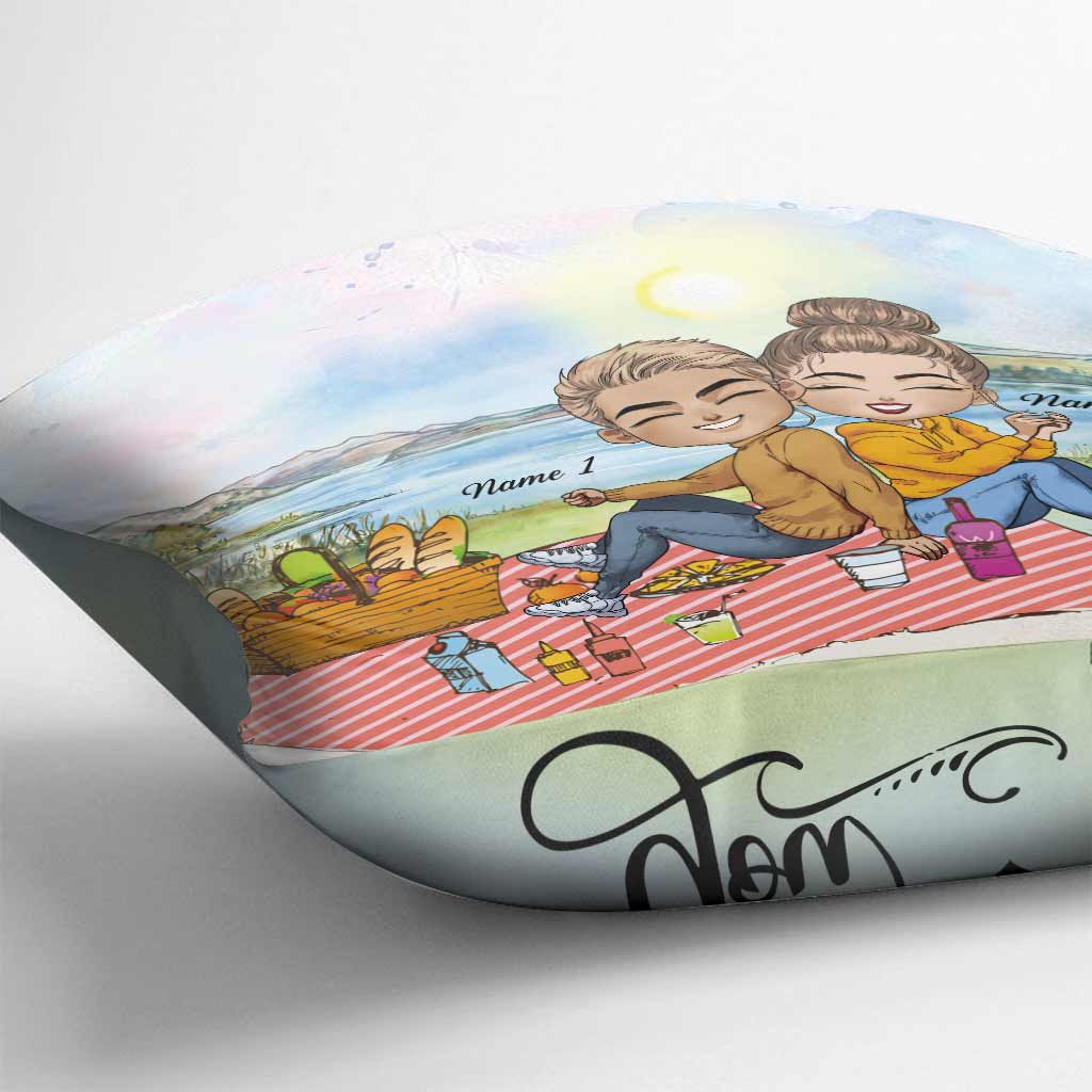 My Favourite Place - Personalized Couple Throw Pillow