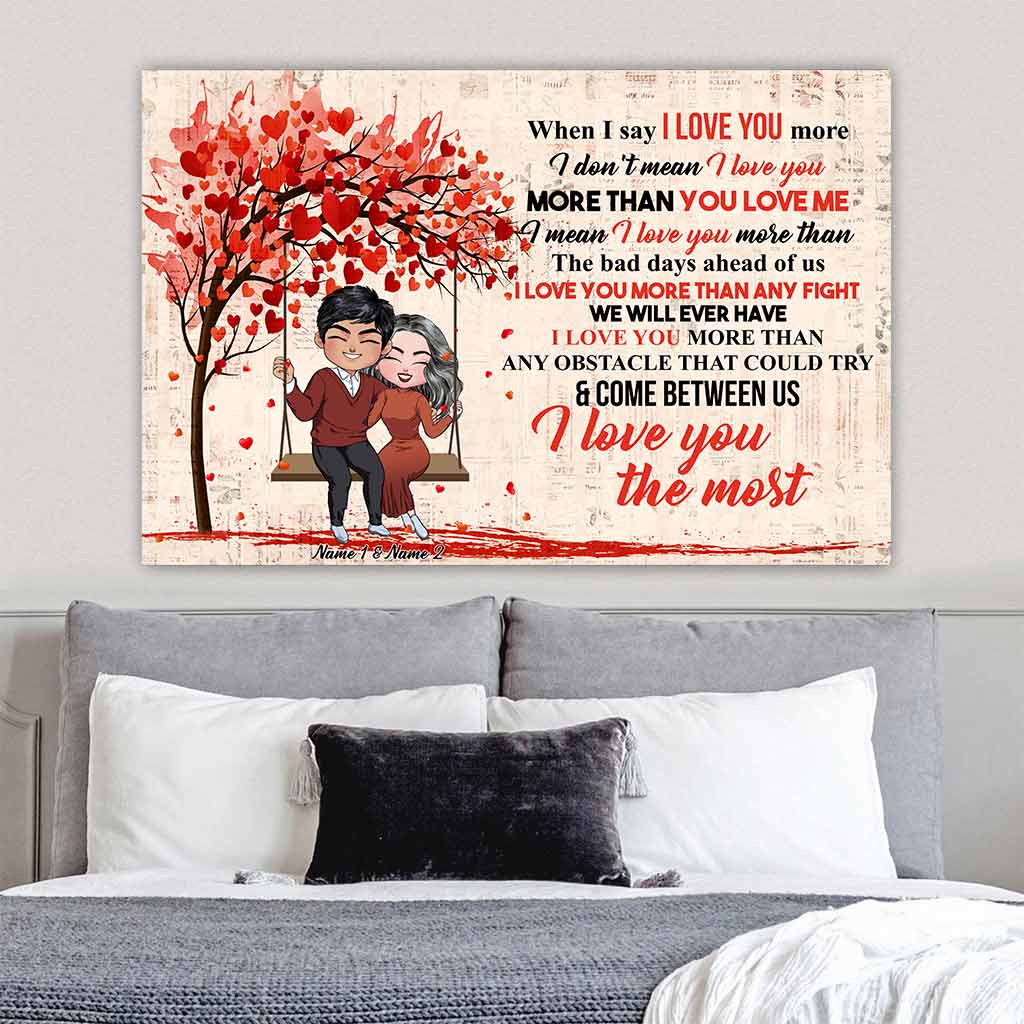 I Love You Most Couple - Personalized Poster