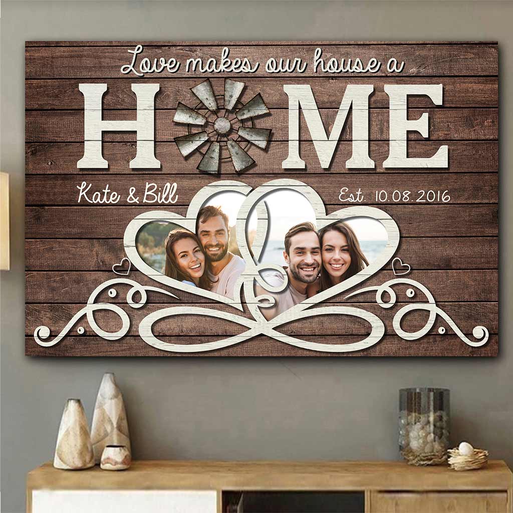 Love Make Our House A Home - Personalized Couple Poster