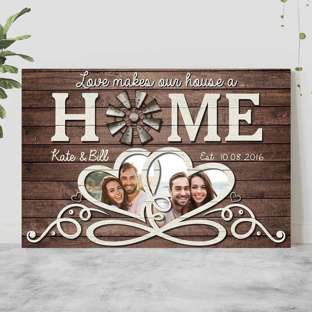 Love Make Our House A Home - Personalized Couple Poster