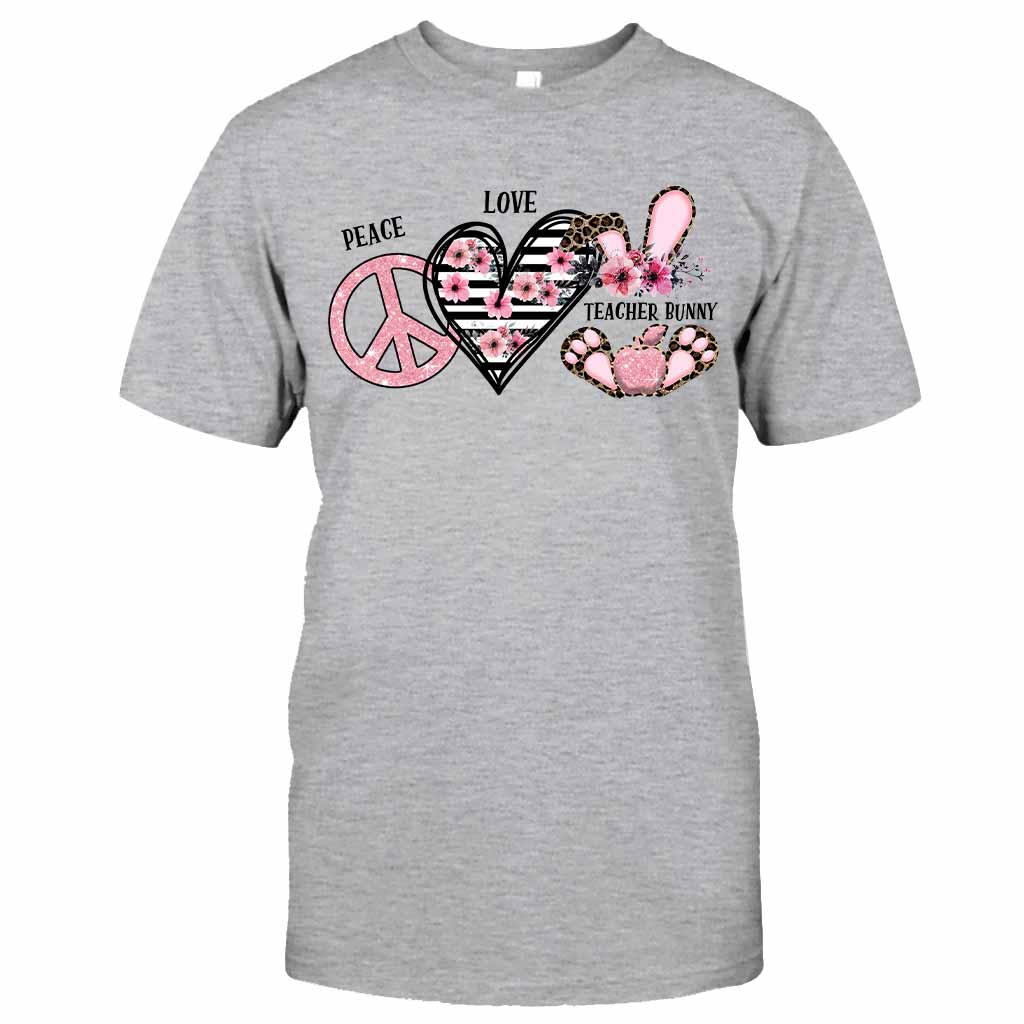 Peace Love One Hip Teacher - Personalized T-shirt and Hoodie