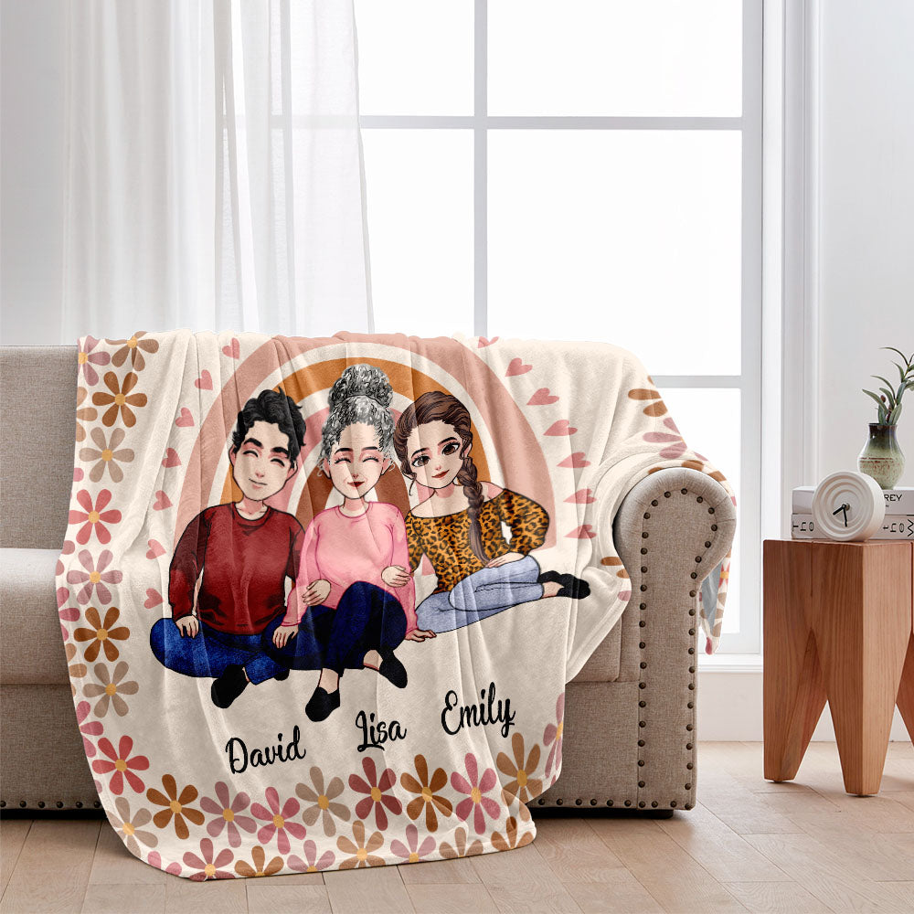 We Hope Everytime You Snuggle This Blanket - Gift for mom, grandma - Personalized Blanket