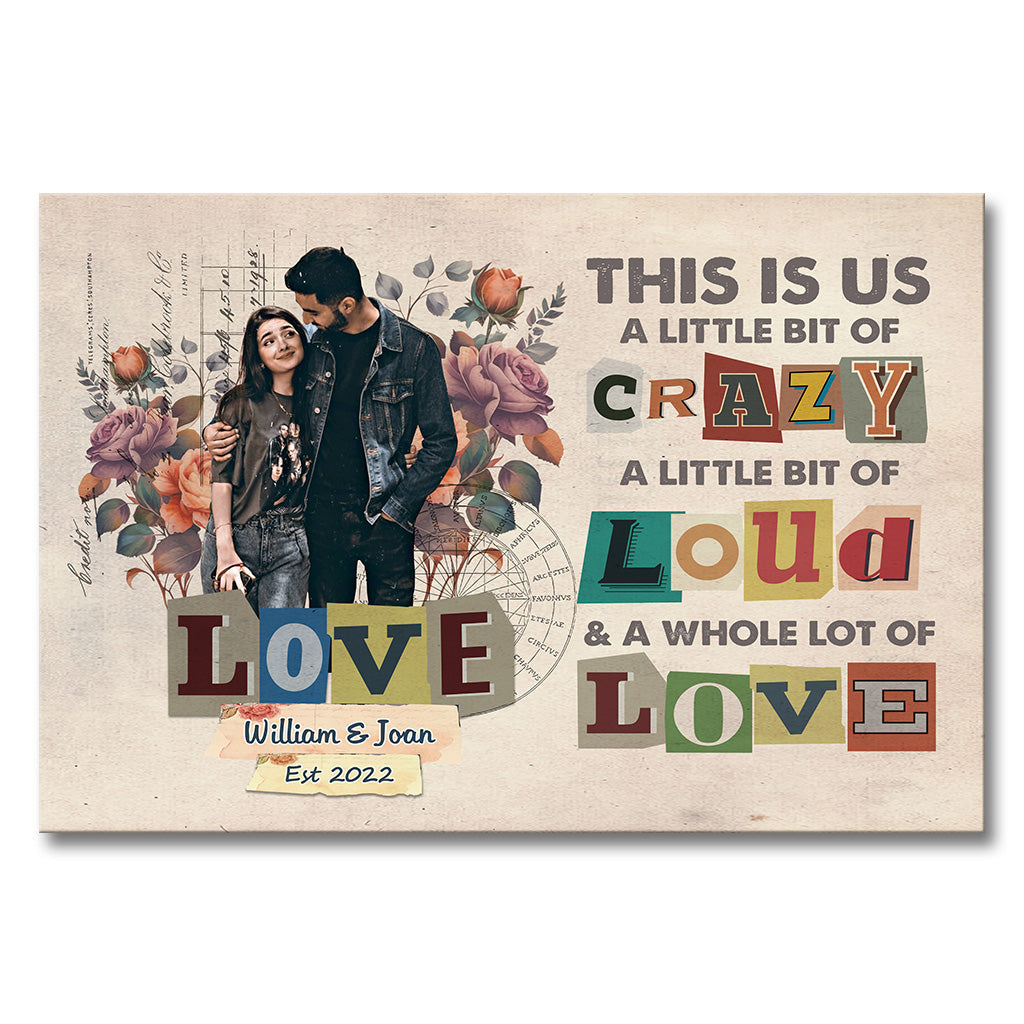 This Is Us - Personalized Couple Couple Canvas And Poster