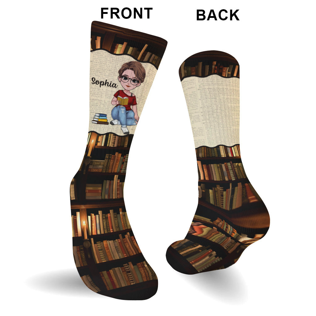 Just A Girl – personalisierte Buchsocken