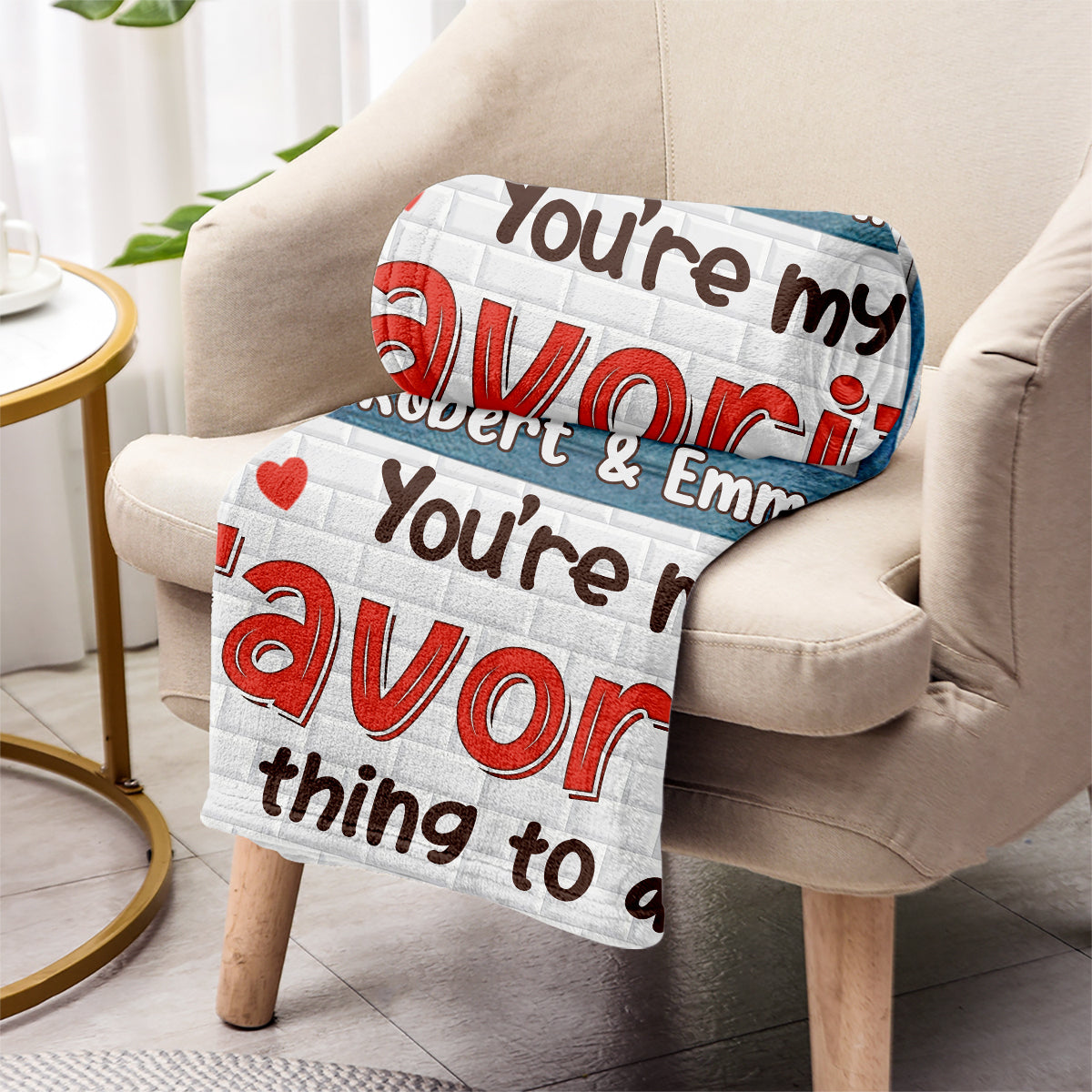 You’re My Favorite - Personalized Couple Blanket