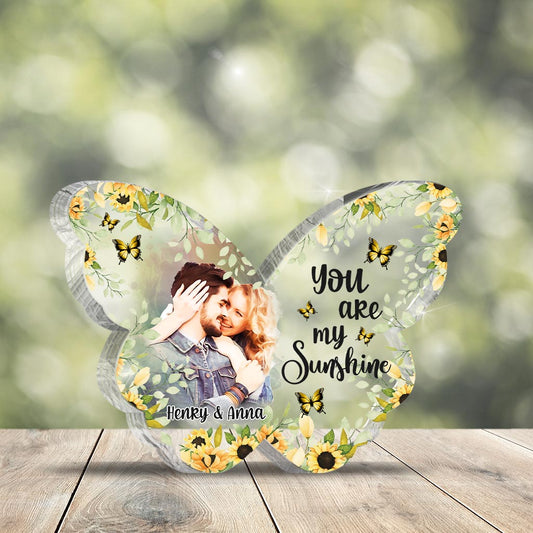 You Are My Sunshine - Personalized Mother Custom Shaped Acrylic Plaque
