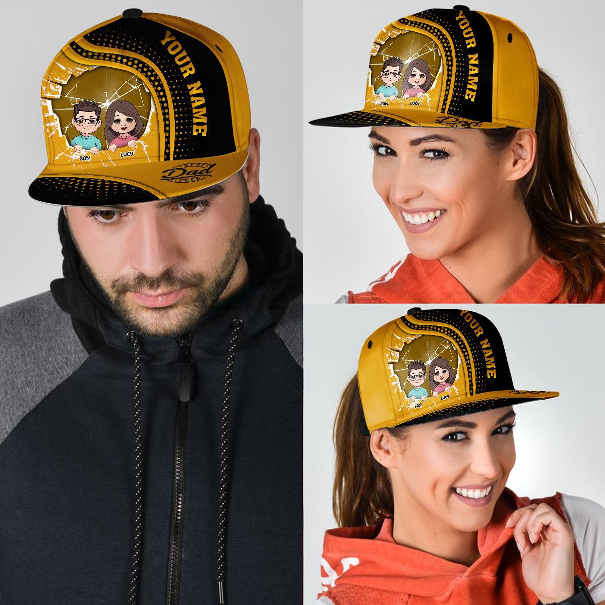 Best Dad Ever - Personalized Father Snapback