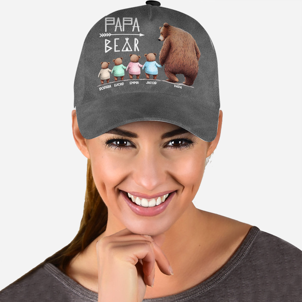 Papa Bär – Personalisierte Opa-Klassiker-Kappe