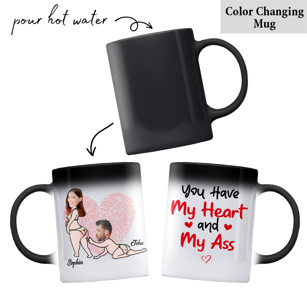 You Have My Heart - Personalized Couple Mug