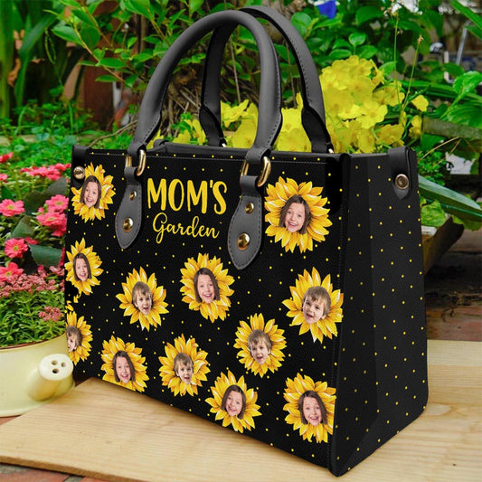 Grandma’s Garden - Gift for grandma, mom - Personalized Leather Handbag