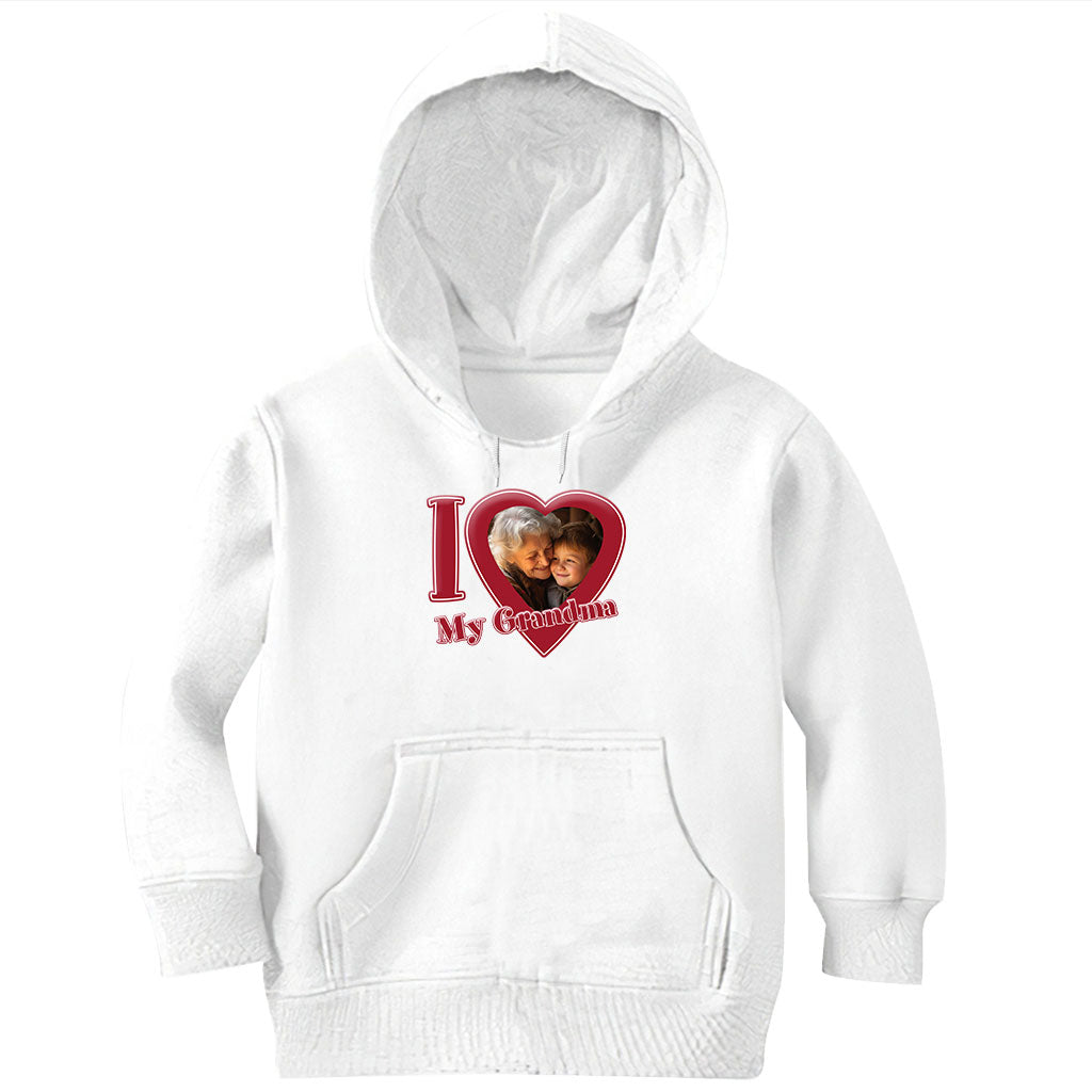 Ich liebe meine Oma/Nana/Mama... - Personalisiertes Oma-T-Shirt und Hoodie