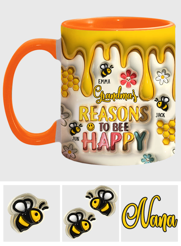 Omas Gründe, glücklich zu sein – Geschenk für Oma – Personalisierte Tasse