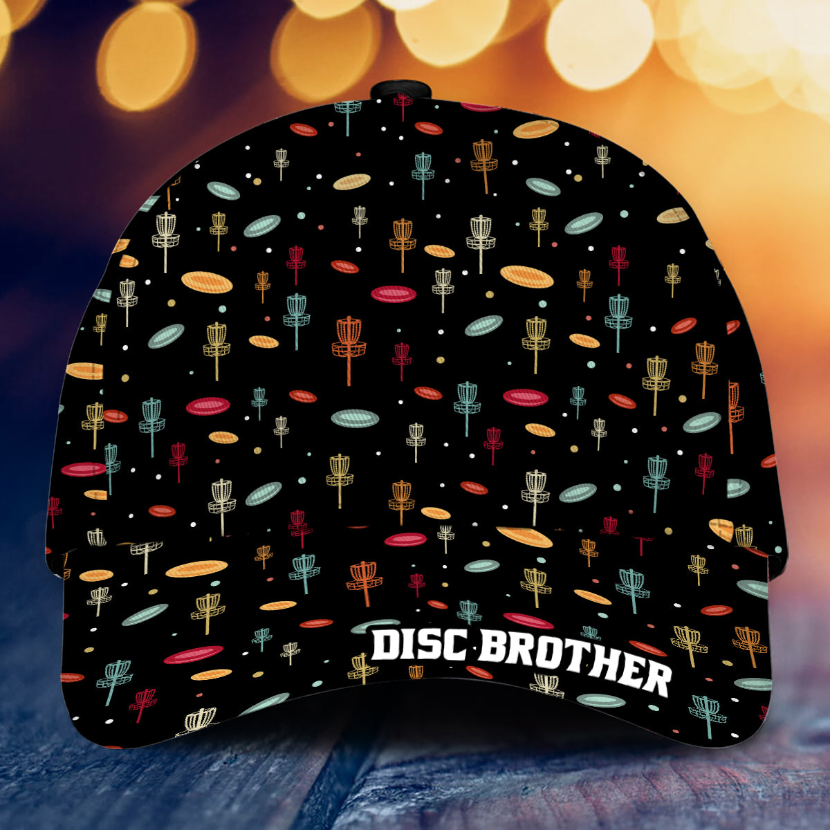 Disc Daddy - Cadeau de disc golf pour papa, grand-père, maman, grand-mère - Casquette classique personnalisée