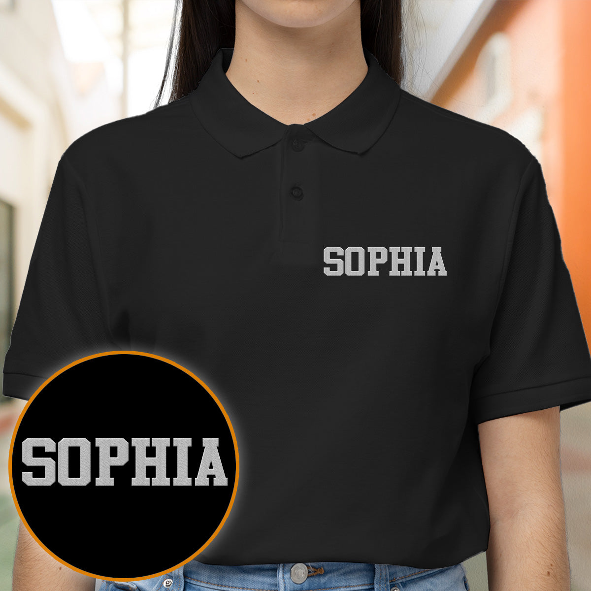 Custom Name - Personalized Daughter Embroidered Polo Shirt
