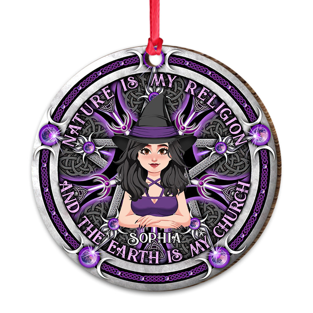 Nature Is My Religion - Personalized Witch Ornament