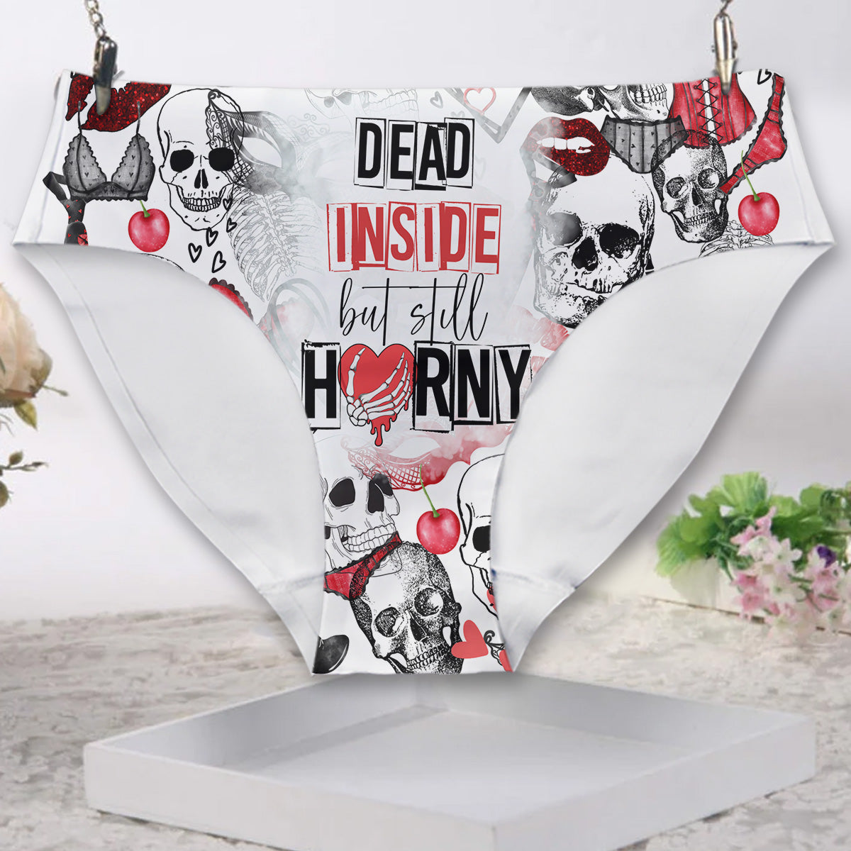 Dead Inside But Still Horny - Skull Women Briefs