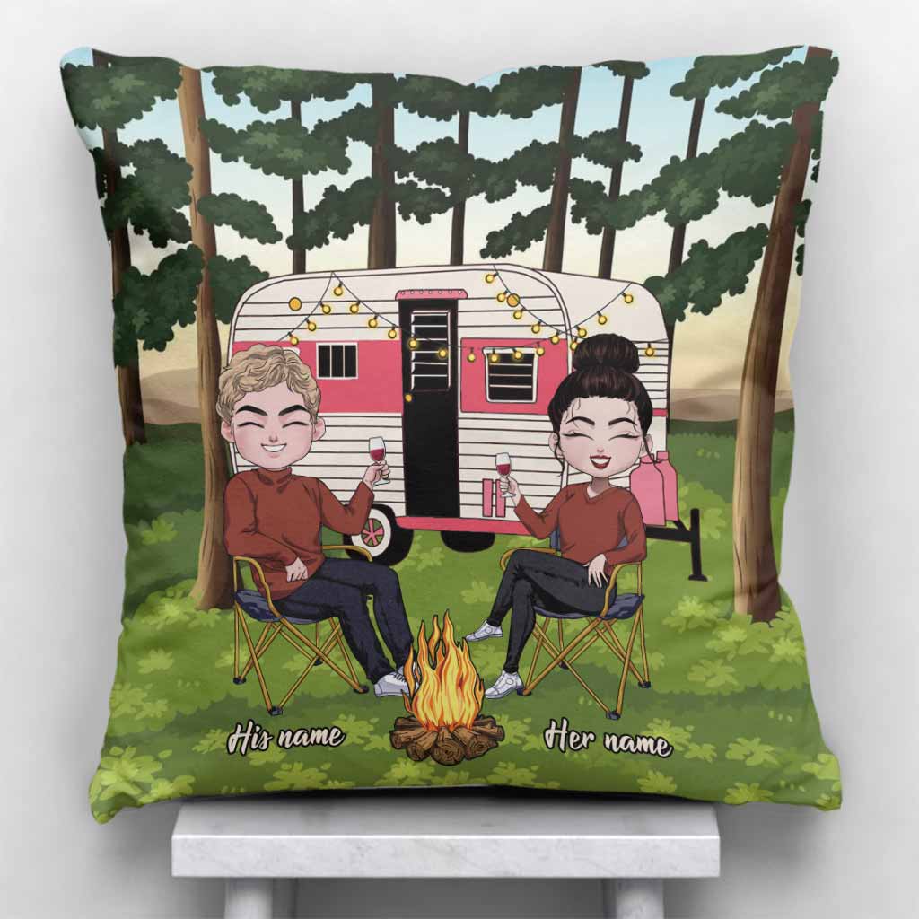 Gemeinsam ist mein Lieblingsplatz – personalisiertes Camping-Kissen