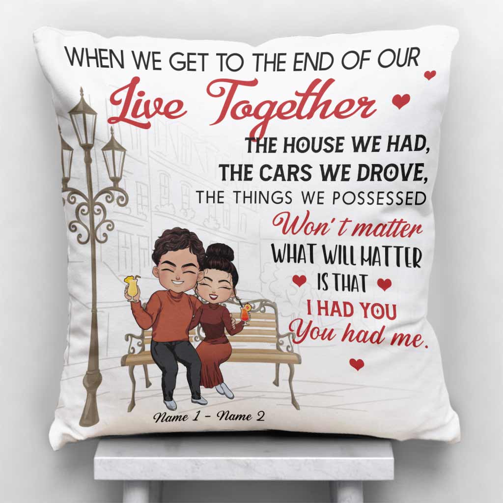 The Day I Met You Love Couple - Personalized Couple Throw Pillow