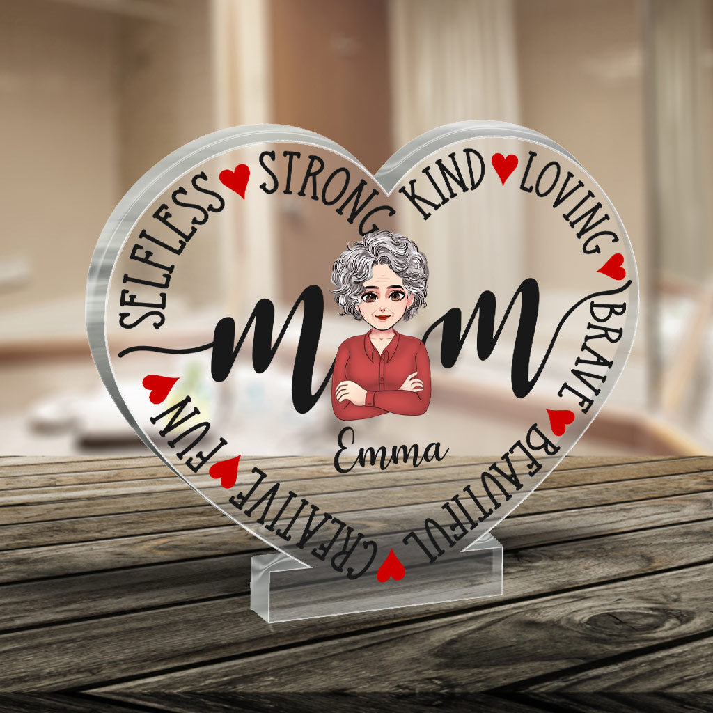 Mom - Personalized Mother's Day Mother Custom Shaped Acrylic Plaque