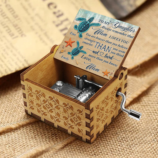 Always Remember That - Gift for grandma, mom, daughter, granddaughter, son, grandson, grandpa, dad - Personalized Hand Crank Music Box