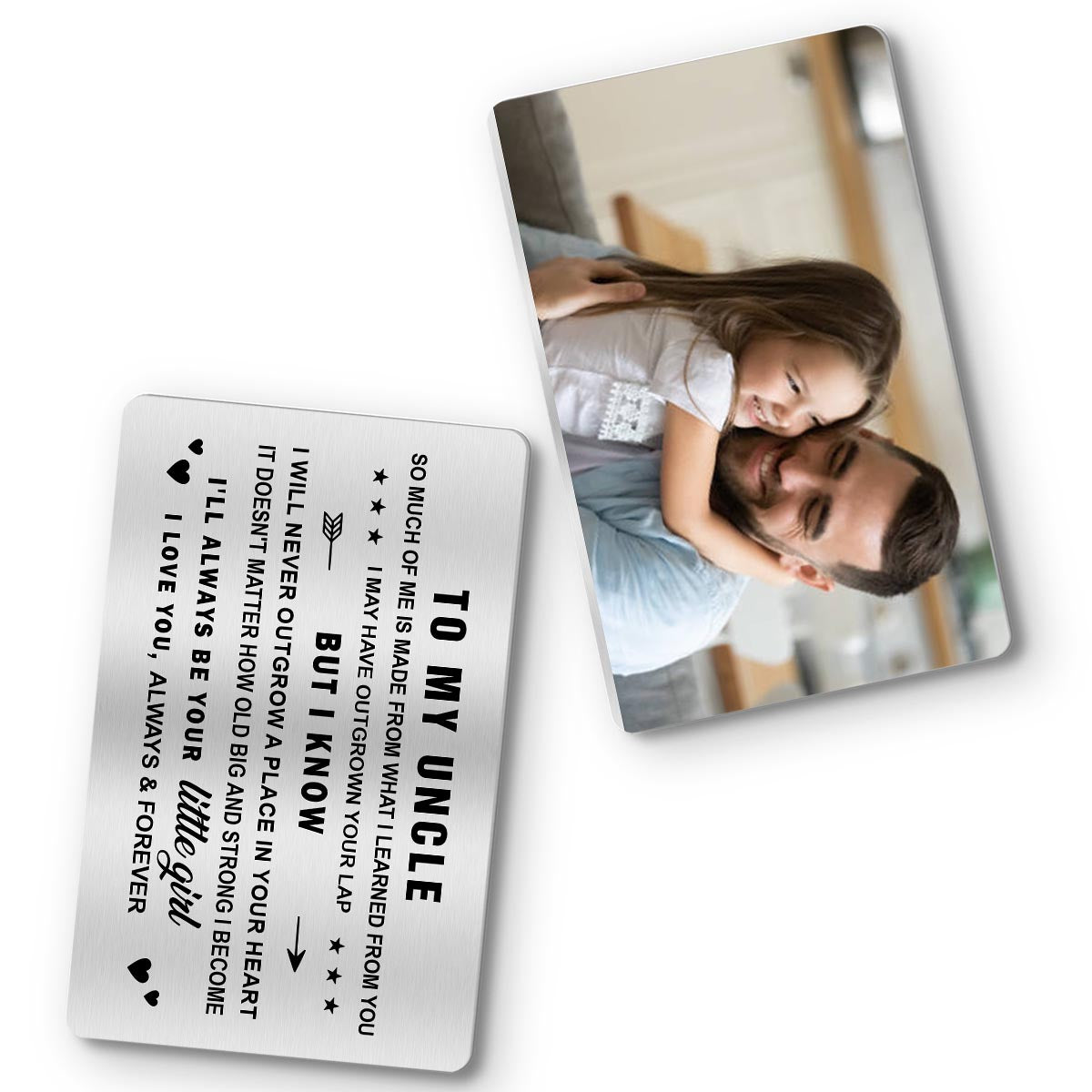 To My Dad - Gift for dad, grandma, grandpa, mom, uncle, aunt - Personalized Wallet Insert Card