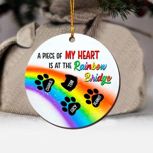 A Piece Of My Heart - Personalized Christmas Dog Ornament (Printed On Both Sides)